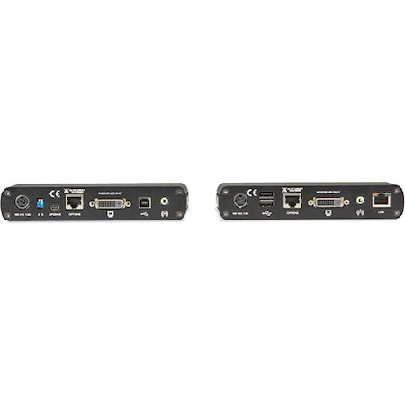 Black Box LRX Series KVM Extender - DVI-D, USB 2.0, RS232, Audio, Single-Access, CATx