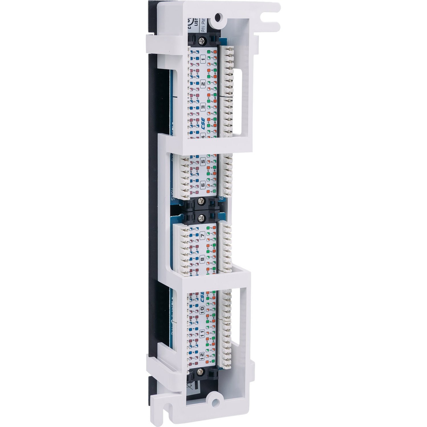 Intellinet Patch Panel, Cat5e, Wall-mount, UTP, 12-Port, Black