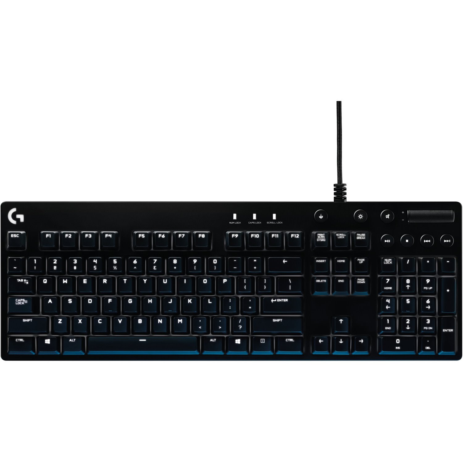 Logitech Orion Red G610 Keyboard - Cable Connectivity - USB 2.0 Interface - QWERTY Layout