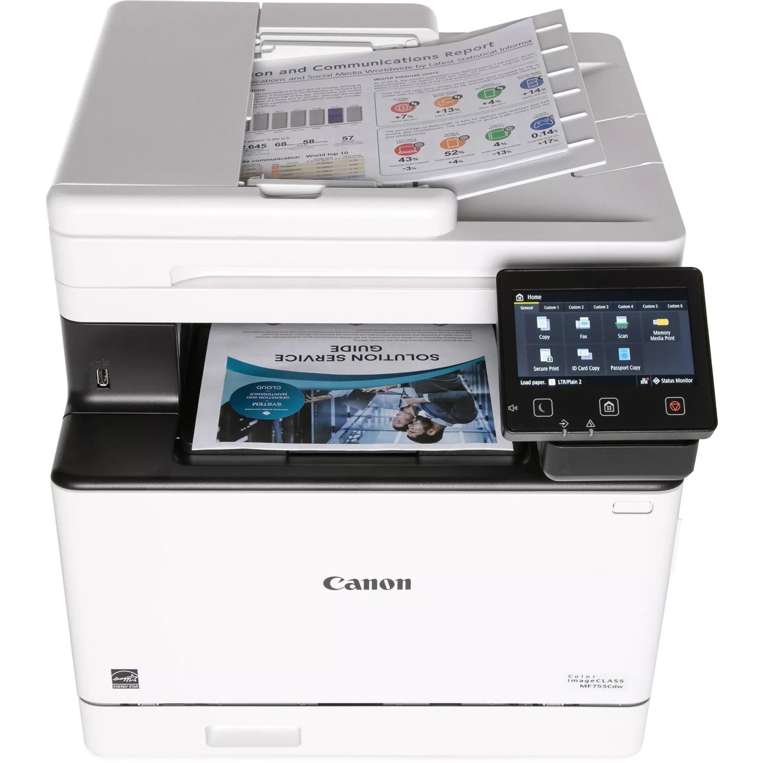 Canon imageCLASS MF753Cdw Wireless Laser Multifunction Printer - Color - White