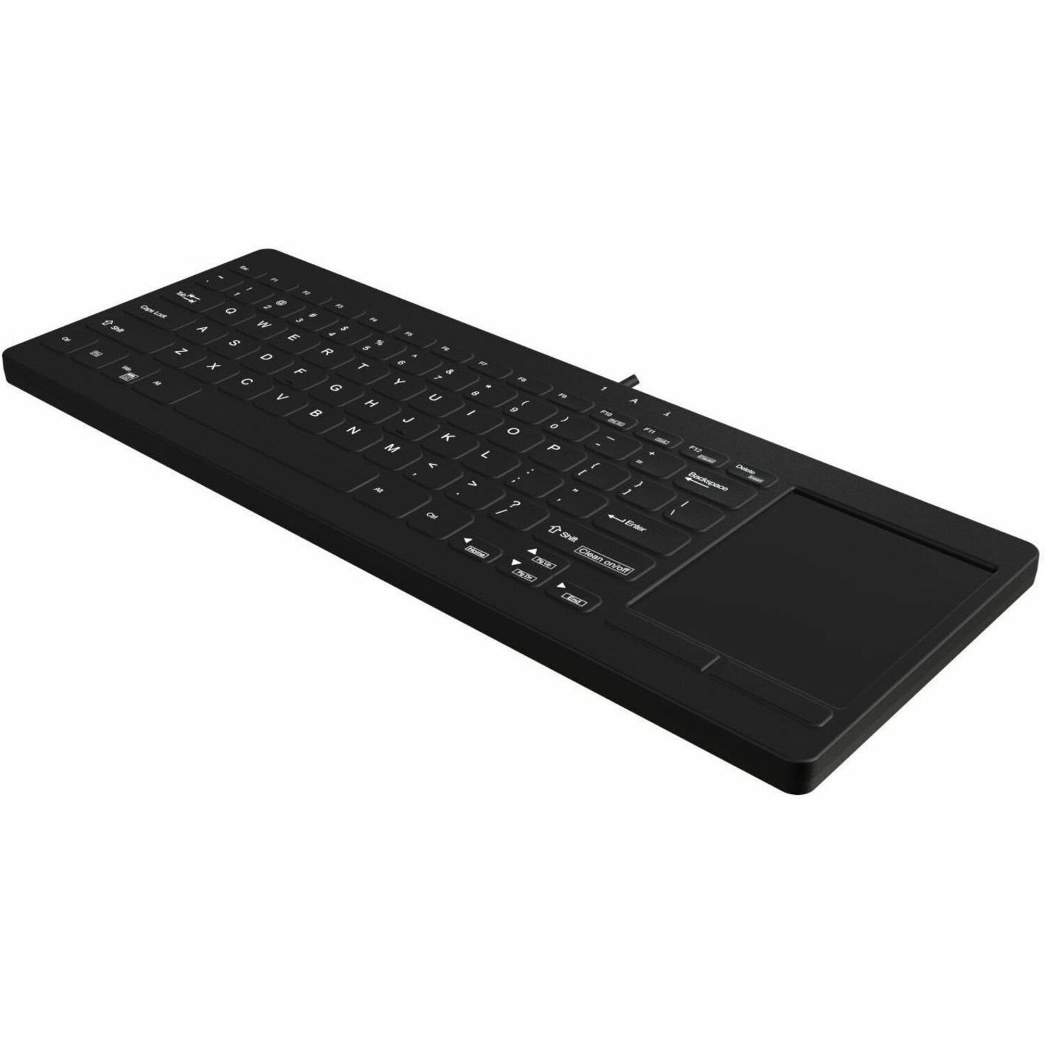 TG3 Electronics Black 78 Key Low Profile Washable Usb Touchpad