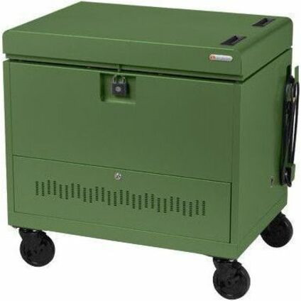 Bretford CUBE Toploader Cart with Caddies 30 Bay Charging Cart