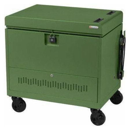 Bretford CUBE Toploader Cart with Caddies 30 Bay Charging Cart