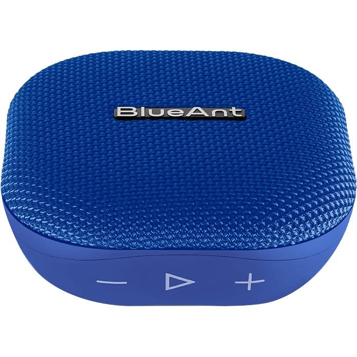 BlueAnt X0 Portable Bluetooth Speaker System - 6 W RMS - Google Assistant, Siri Supported - Blue