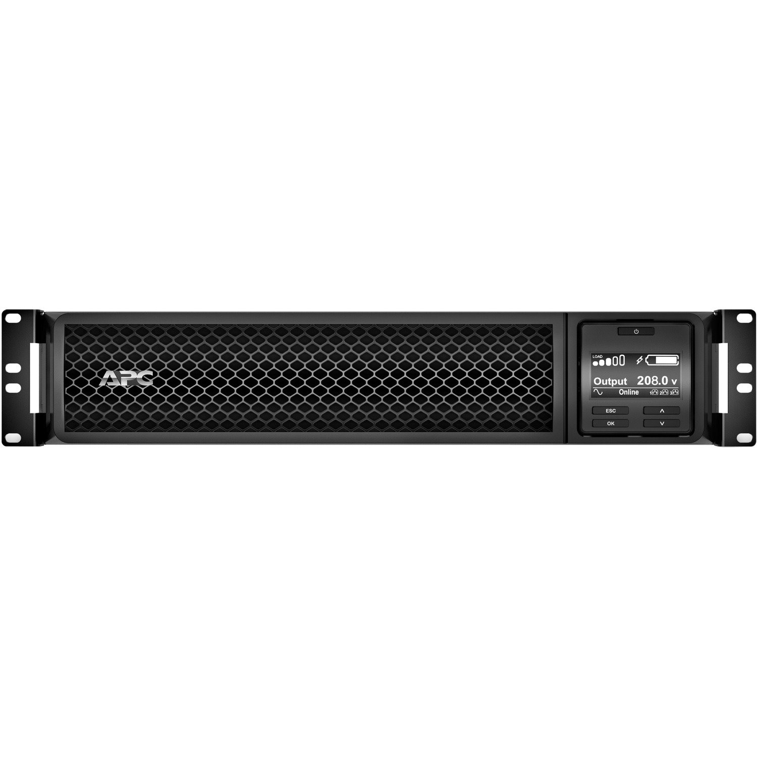 APC Smart-UPS On-Line, 3kVA, Rackmount 2U, 208V, 2x L6-20R+1x L6-30R NEMA outlets, Network Card, Extended runtime, W/ rail kit