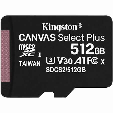 Kingston Canvas Select Plus 512 GB Class 10/UHS-I (U3) microSDXC - 1