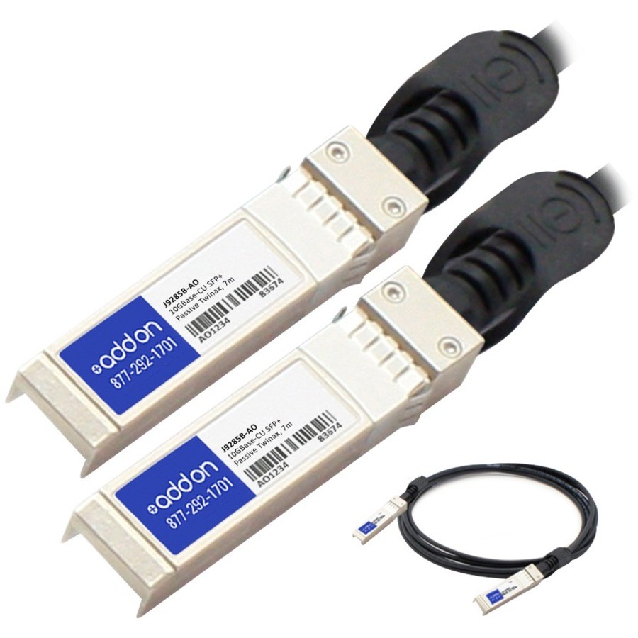AddOn HP&reg; J9285B Compatible 10GBase-CU SFP+ Direct Attach Cable (Passive Twinax, 7m)