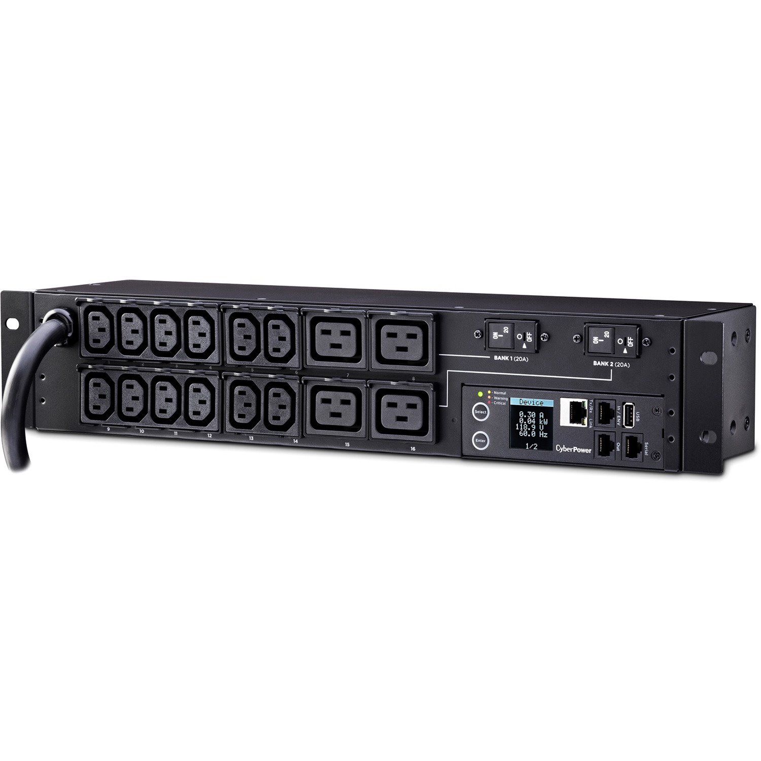 CyberPower PDU31008 Single Phase 200 - 240 VAC 30A Monitored PDU