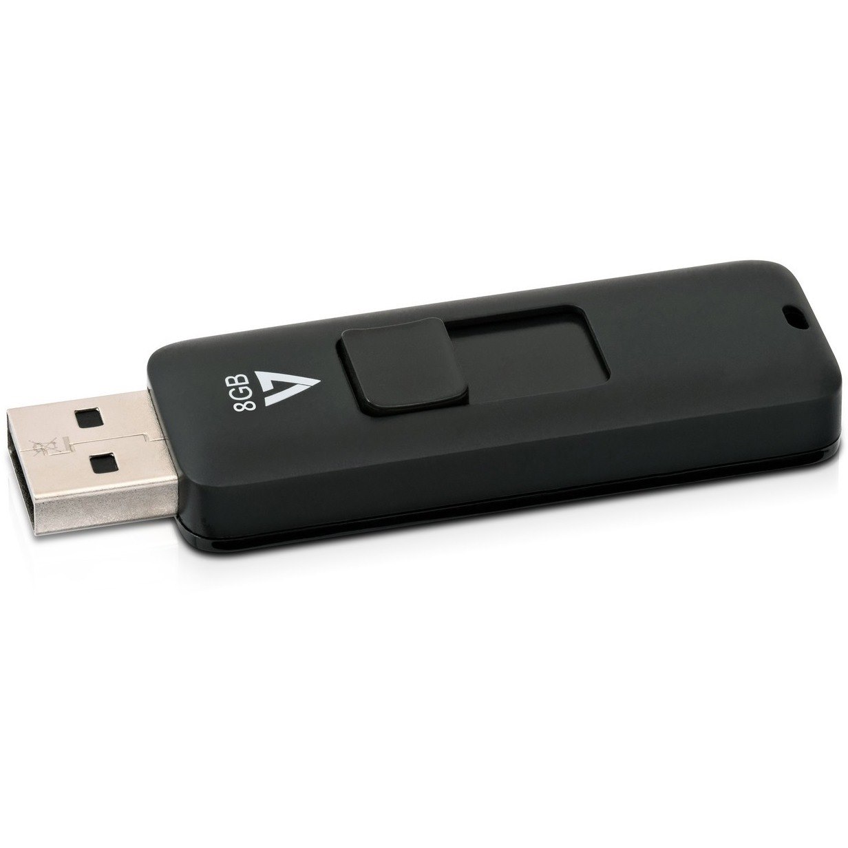 V7 VF28GAR-3E 8 GB USB 2.0 Flash Drive - Black