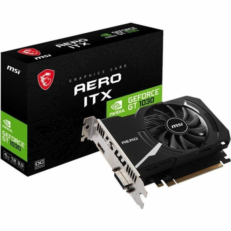 MSI NVIDIA GeForce GT 1030 Graphic Card - 4 GB DDR4 SDRAM