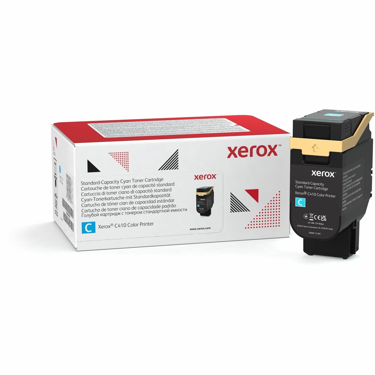 Xerox Original Laser Toner Cartridge - Box - Return Program - Cyan - 1 Pack