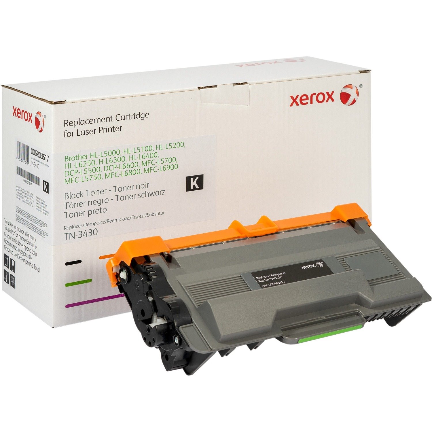 Xerox Laser Toner Cartridge TN3430 - Black Pack