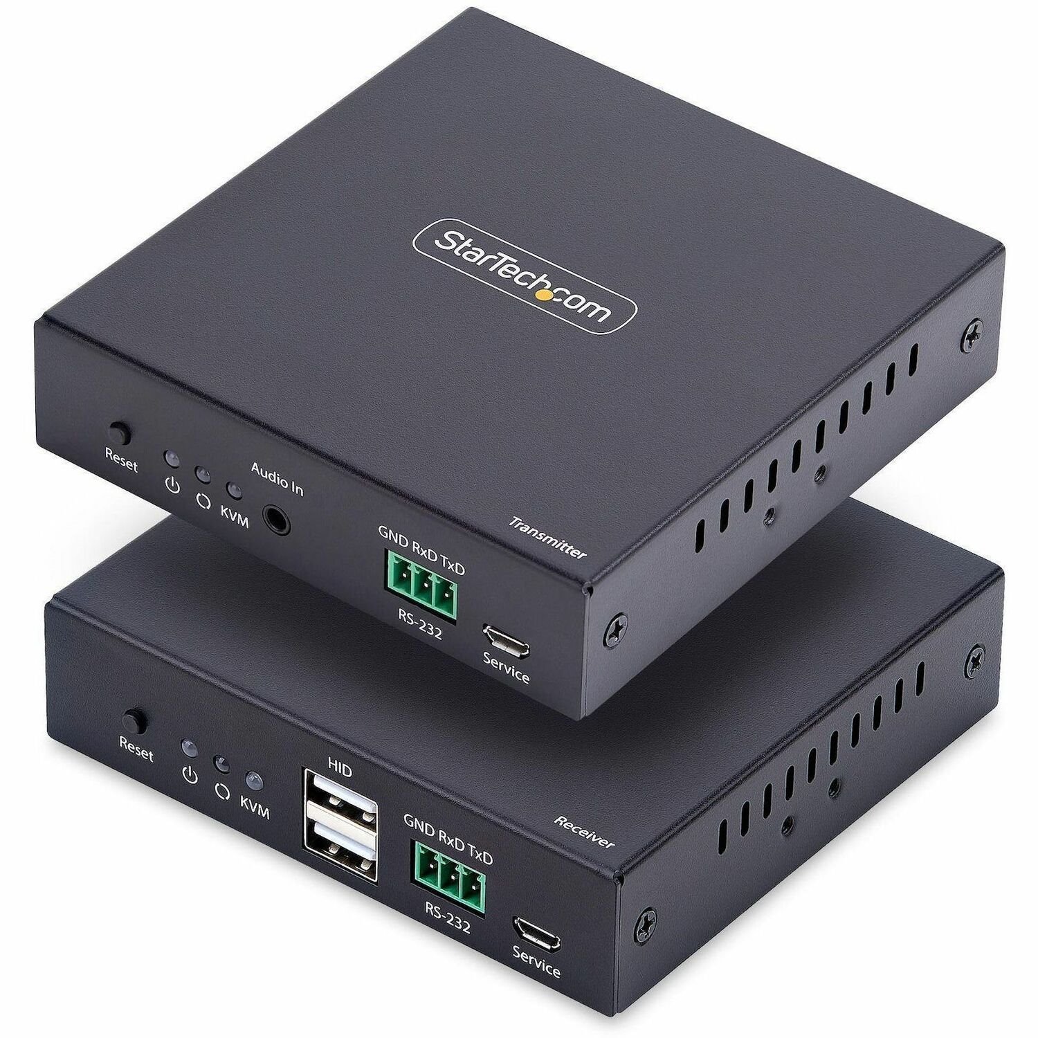 StarTech.com HDMI KVM Extender over IP-Netzwerk, 4K 60Hz, Treiberlos, HDMI und USB &uuml;ber Ethernet/CAT6, AVoIP, Sender/Empfänger Kit