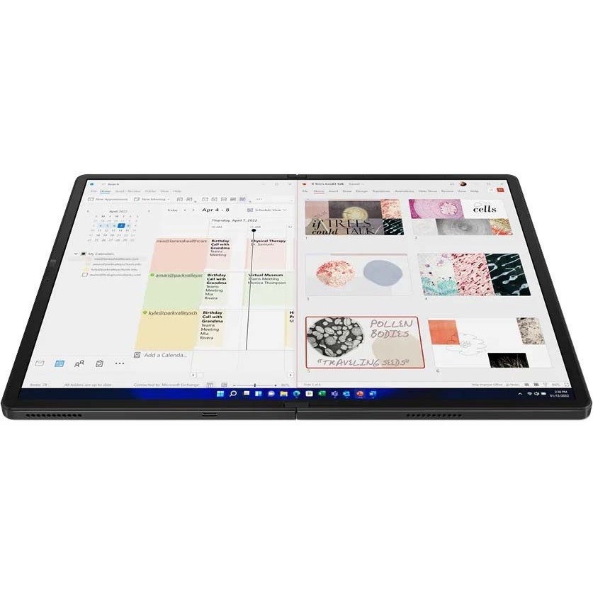 Lenovo ThinkPad X1 Fold Gen 1 21ES000KCA 16.3" Touchscreen Detachable 2 in 1 Notebook - HD - Intel Core i7 12th Gen i7-1250U - Intel Evo Platform - 16 GB - 512 GB SSD - French Keyboard - Performance Black