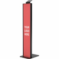 CTA Digital Premium Floor Stand Kiosk with Graphic Slots and VESA Plate for Kitting (Black)