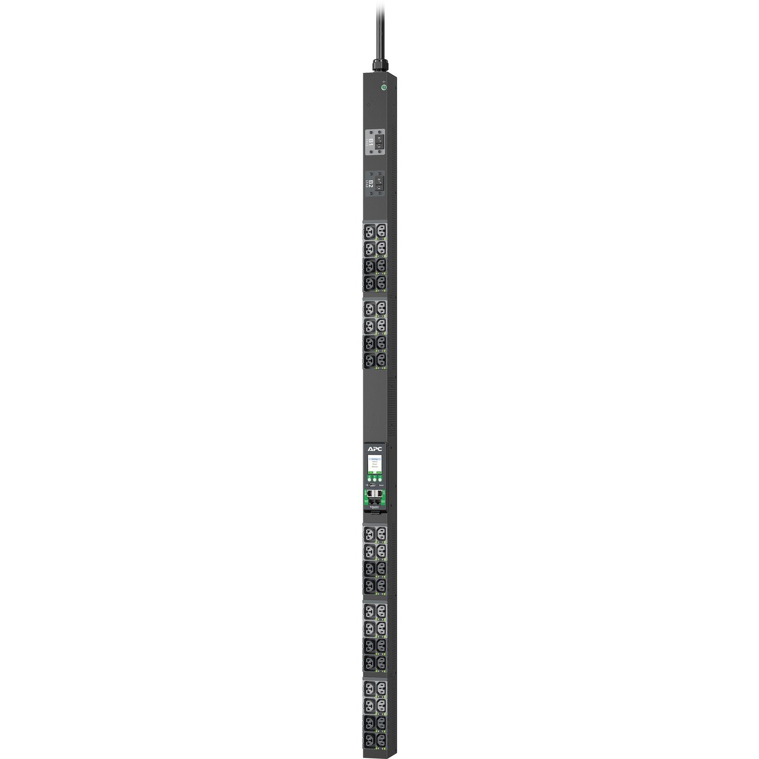 APC NetShelter Rack PDU Advanced, Switched Metered Outlet, 1Phase, 5.0kW, 208V 30A, 40 Outlets, L6-30P