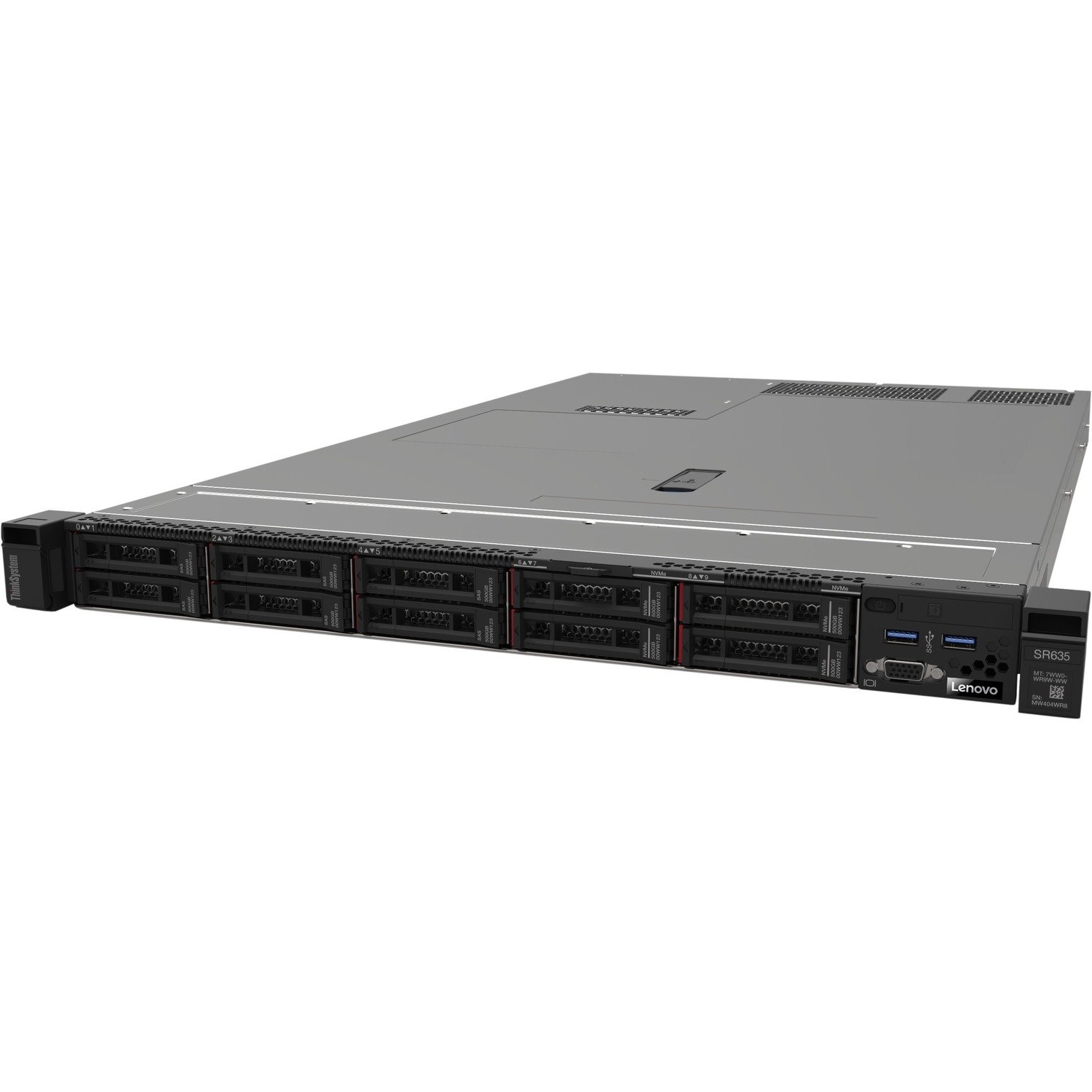 Lenovo ThinkSystem SR635 7Y99A016NA 1U Rack Server - 1 EPYC 7402P 2.80 GHz - 32 GB RAM