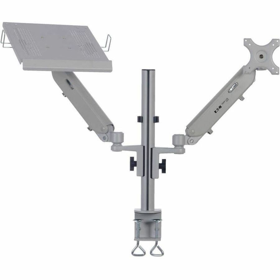 Eaton Tripp Lite Series Full-Motion Desktop Clamp for Laptop and 17" to 32" Monitor, Aluminum, TAA