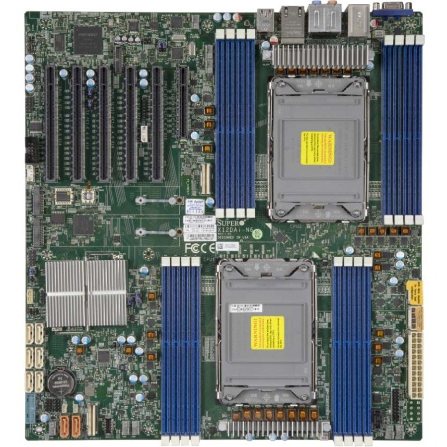 Supermicro X12DAI-N6 Server Motherboard - Intel C621A Chipset - Socket P - Intel Optane Memory Ready - Extended ATX