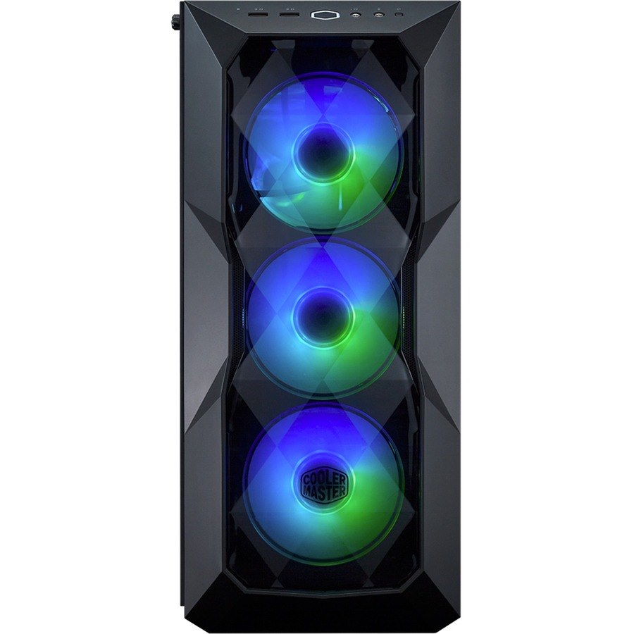 Cooler Master MasterBox MCB-D500D-KGNN-SAU Computer Case - ATX Motherboard Supported - Mid-tower - Steel, Plastic, Tempered Glass - Black