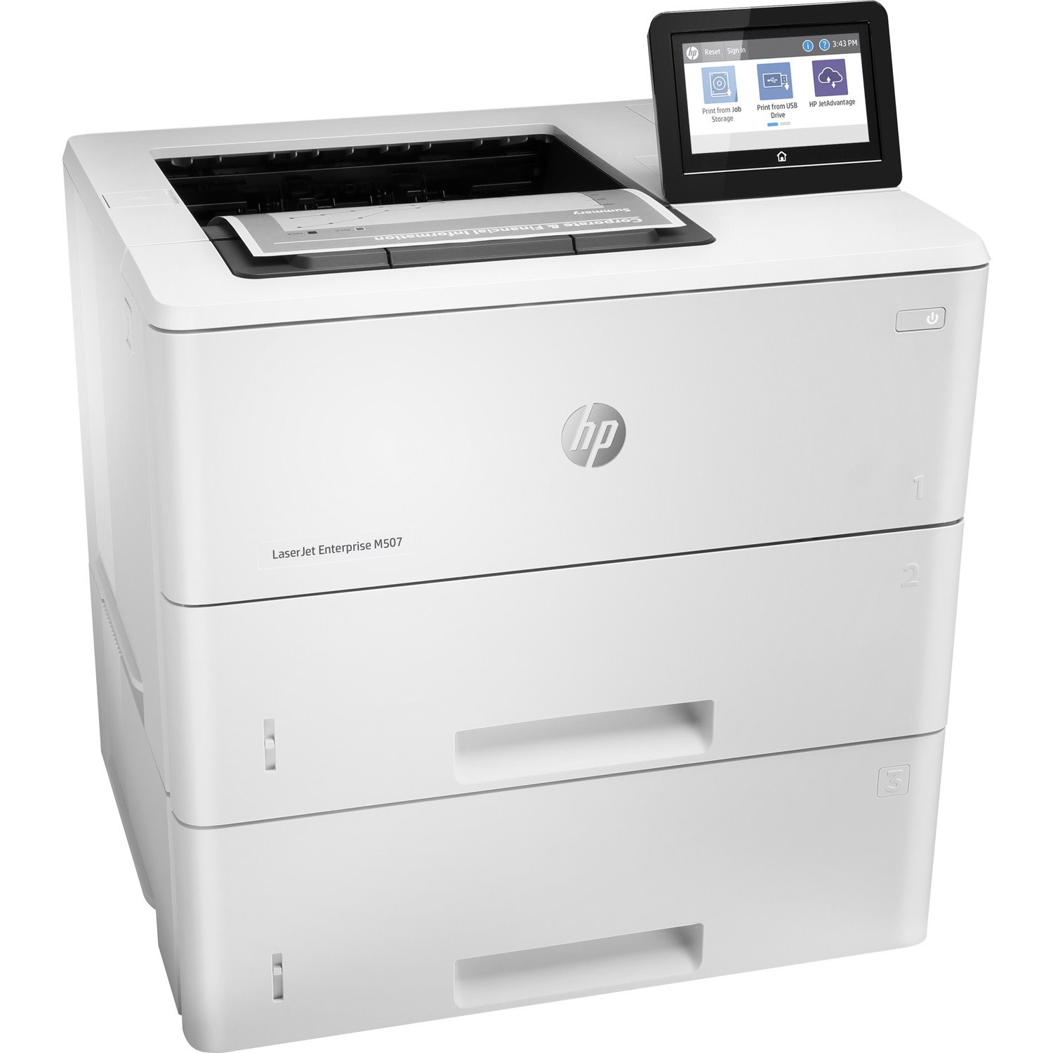 HP LaserJet Enterprise M507 M507x Desktop Laser Printer - Monochrome