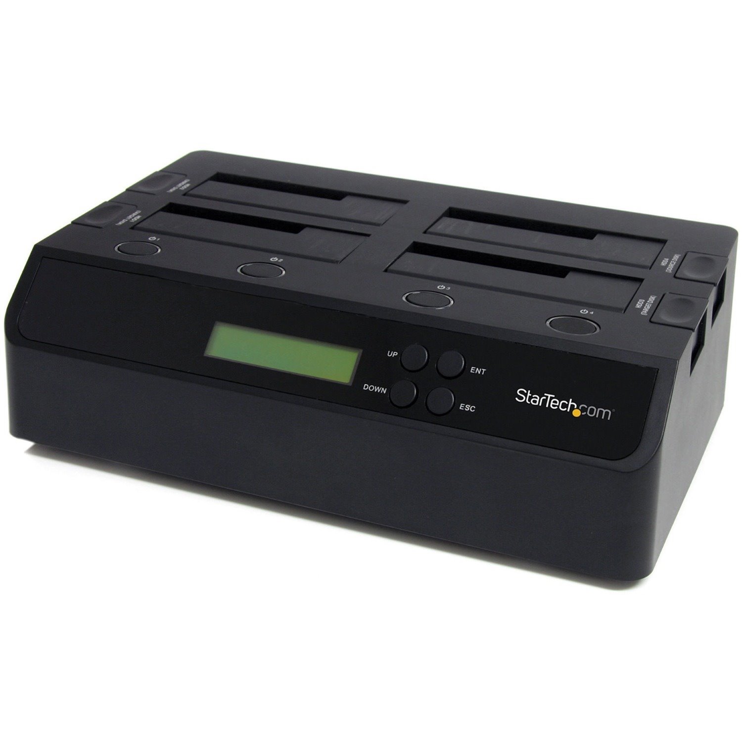 StarTech.com 4-Bay Hard Drive Duplicator and Eraser, External HDD/SSD Cloner / Copier / Wiper Tool, USB 3.0/eSATA to SATA Docking Station