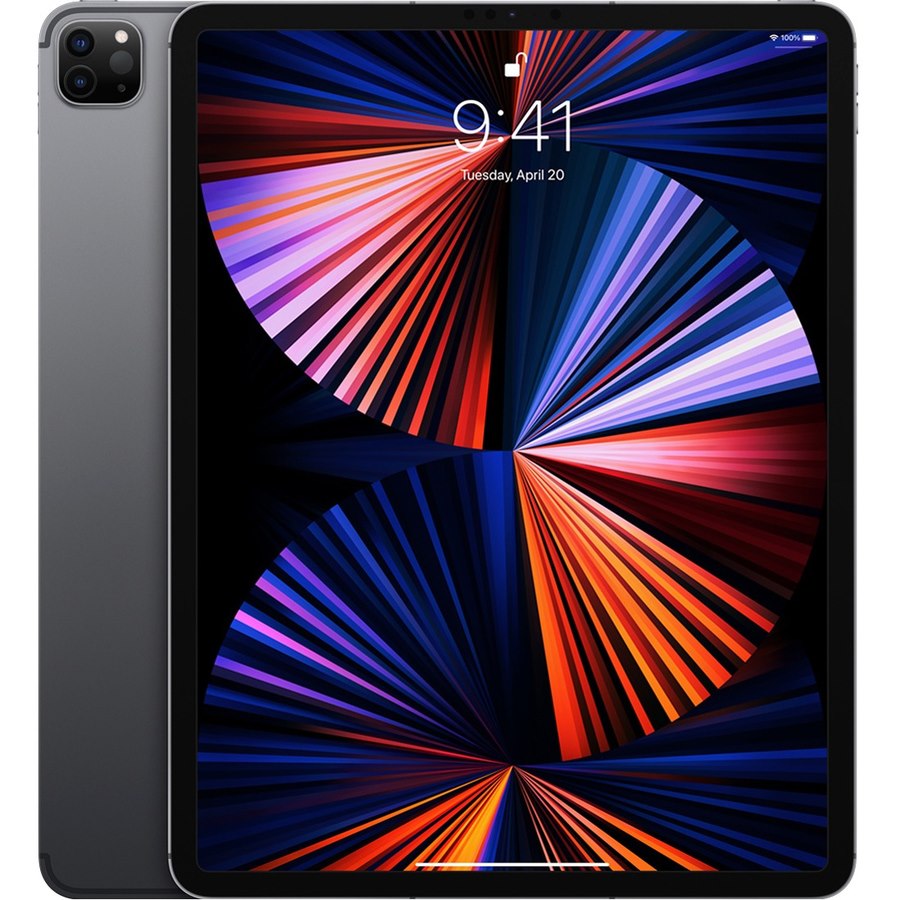 Apple iPad Pro (5th Generation) Tablet - 32.8 cm (12.9") - Apple M1 - 8 GB - 128 GB Storage - iPadOS 14 - 5G - Space Gray