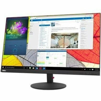 Lenovo ThinkVision S27q-10 27" Class WQHD LED Monitor - 16:9 - Raven Black