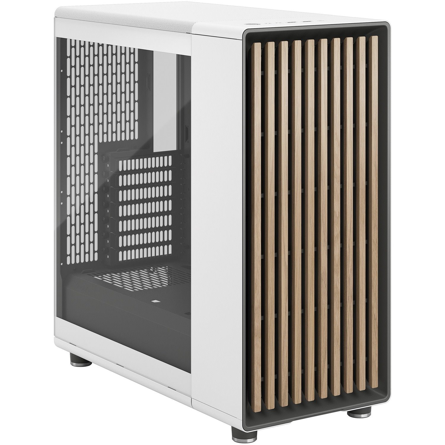 Fractal Design Computer Case - ATX Motherboard Supported - Mid-tower - Tempered Glass, Steel - Chalk White