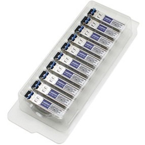 AddOn 10PK Cisco&reg; GLC-LH-SM Compatible TAA 1000Base-LX SFP Transceiver (SMF, 1310nm, 10km, LC)
