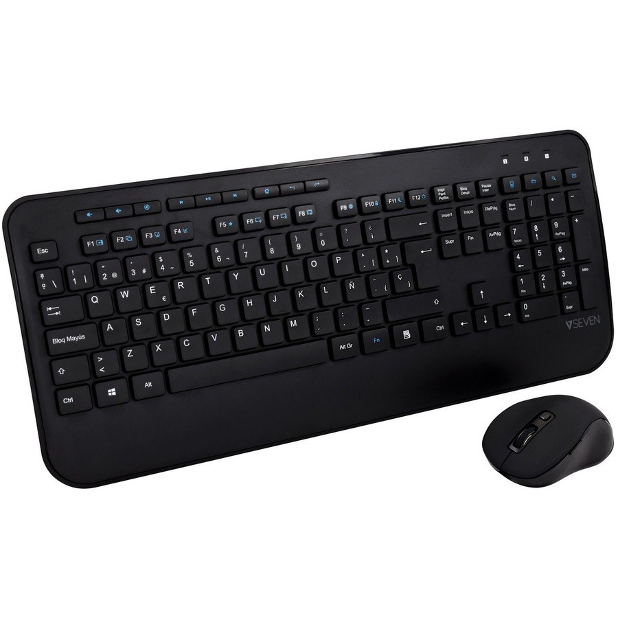 V7 CKW300ES Keyboard & Mouse - QWERTY - Spanish