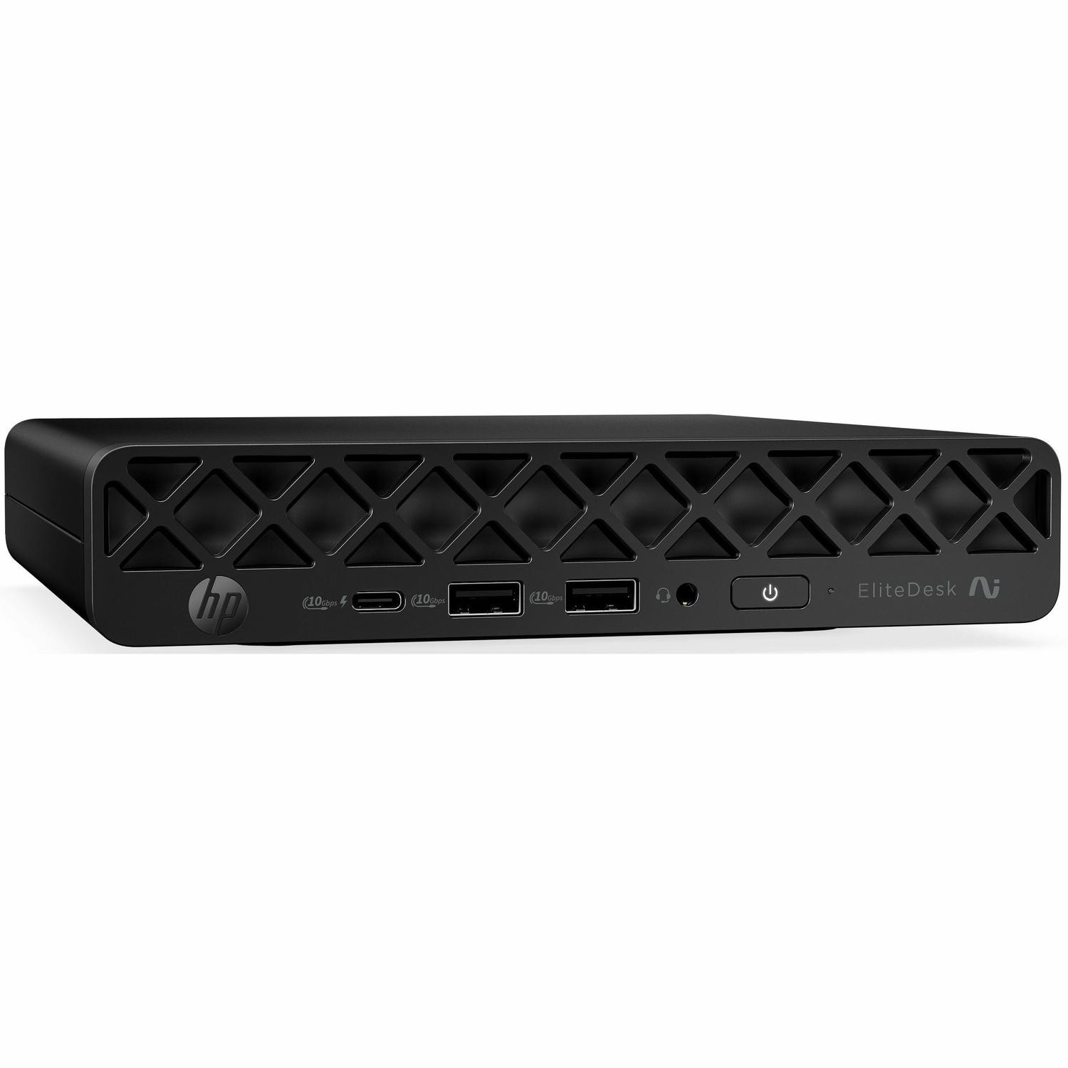 HP EliteDesk 8 G2a Desktop Computer - AMD Ryzen AI 5 Ryzen AI 400 Series 430 - 16 GB - 512 GB PCI Express NVMe 5.0 SSD - Mini PC - Jack Black