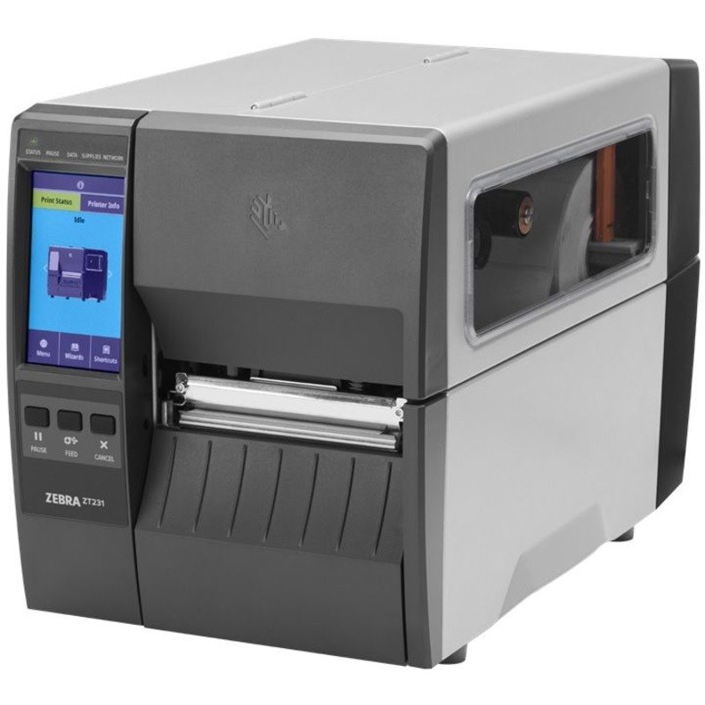 Zebra ZT231 Thermal Transfer Printer - Monochrome - Label Print - Ethernet - USB - USB Host - Serial - Bluetooth - UK, AUS, JP, EU