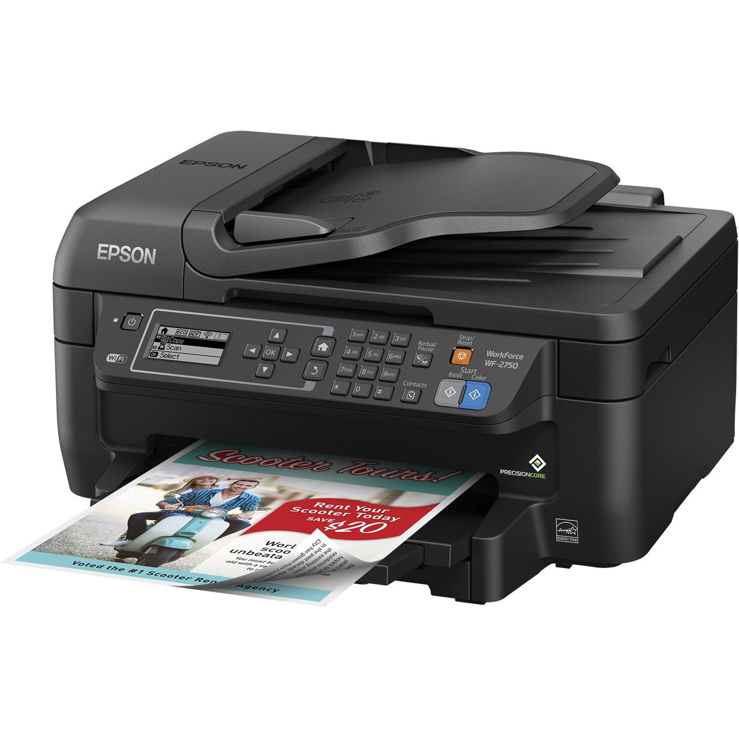 Epson WorkForce WF-2750 Wireless Inkjet Multifunction Printer - Colour