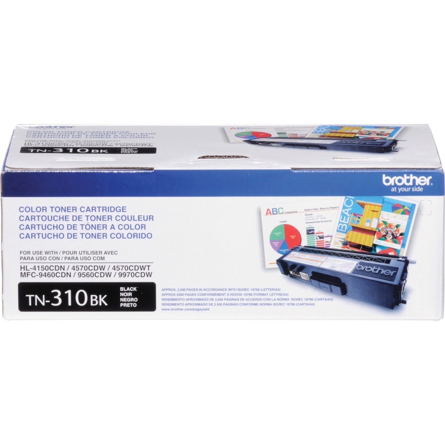 Brother Genuine TN310BK Black Toner Cartridge