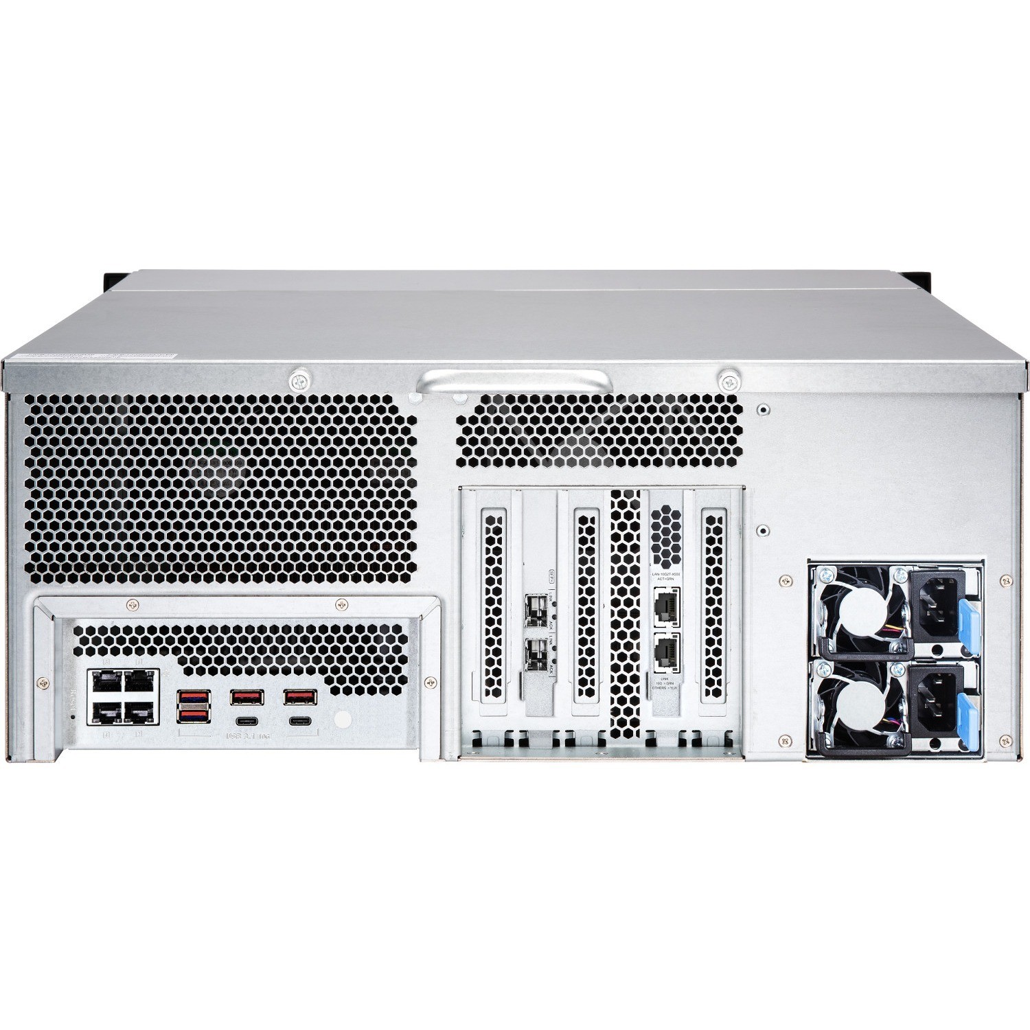 QNAP TS-H2483XU-RP-E2236-128G 24 x Total Bays SAN/NAS Storage System - 5 GB Flash Memory Capacity - Intel Xeon E-2236 Hexa-core (6 Core) 3.40 GHz - 128 GB RAM - DDR4 SDRAM - 4U Rack-mountable