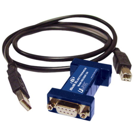 B&B USB TO SERIAL 1 PORT RS-485, 4 WIRE WITH DB9F