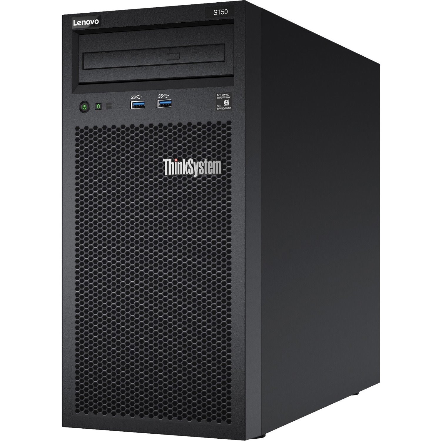 Lenovo ThinkSystem ST50 7Y48A04QNA 4U Tower Server - 1 x Intel Xeon E-2246G 3.60 GHz - 8 GB RAM - Serial ATA/600 Controller