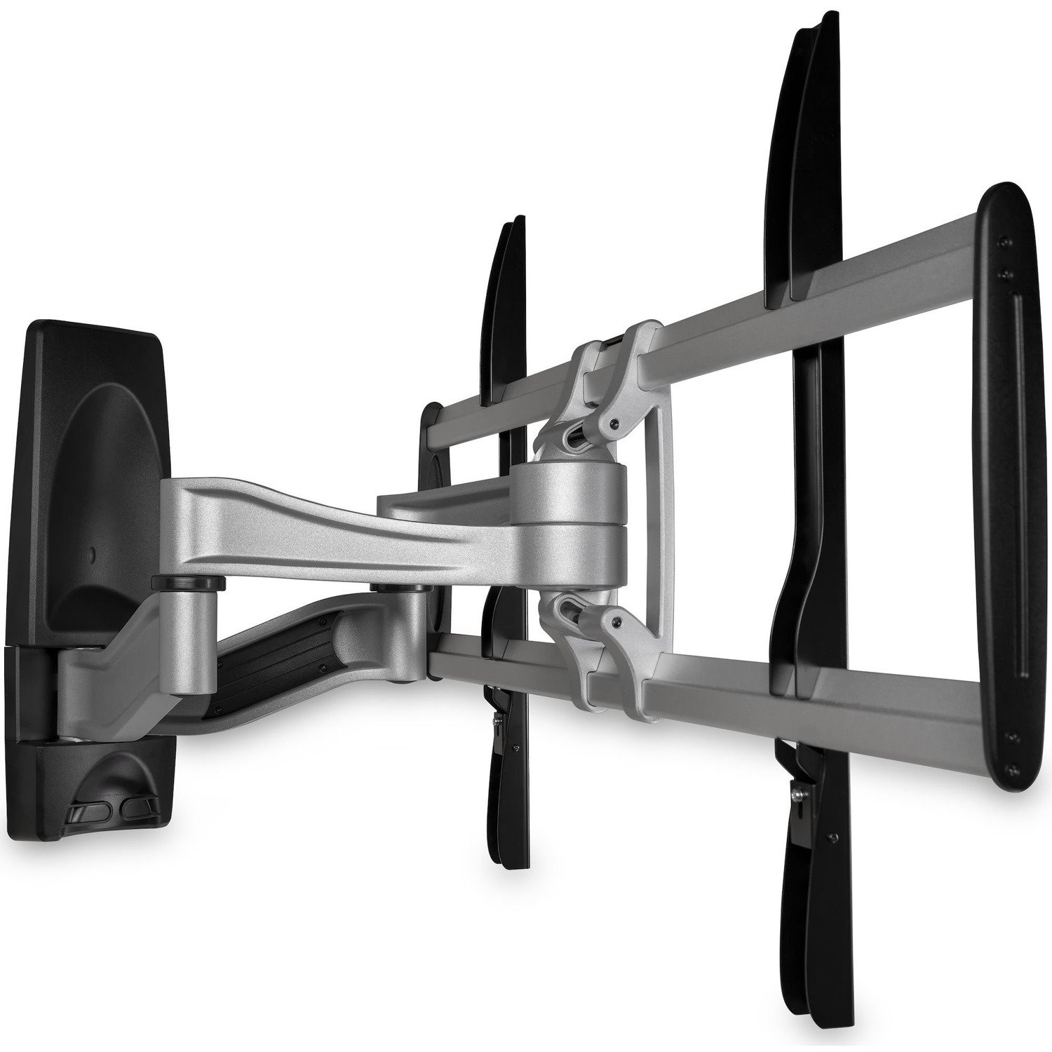 StarTech.com Full Motion TV Wall Mount for 32"-75" VESA Display, Heavy Duty Articulating Adjustable Large TV Wall Mount Bracket, Silver