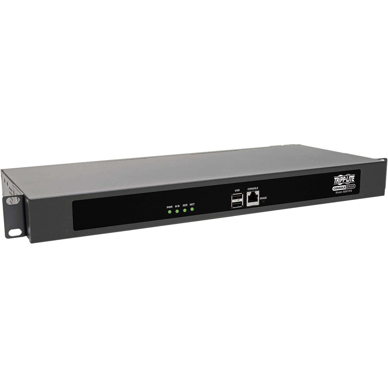 Eaton Tripp Lite Series 16-Port Serial Console Server, USB Ports (2) - Dual GbE NIC, 4 Gb Flash, Desktop/1U Rack, CE, TAA