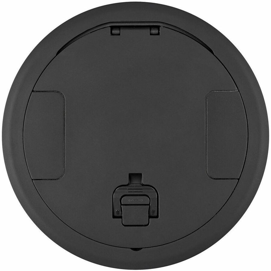 Hubbell Premise Wiring Recessed 10" Series, Recessed Cover Assembly, Black Powder Coat