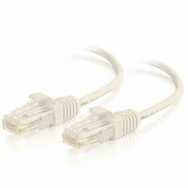 On-Q Q-Series 28 AWG Cat6 Patch Cable, White, 10 Ft
