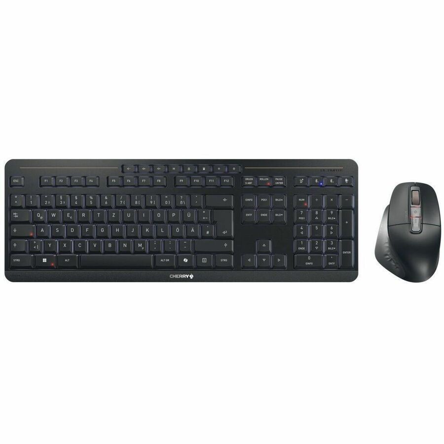 CHERRY STREAM DESKTOP JD-857K Keyboard & Mouse - English (UK) - LED