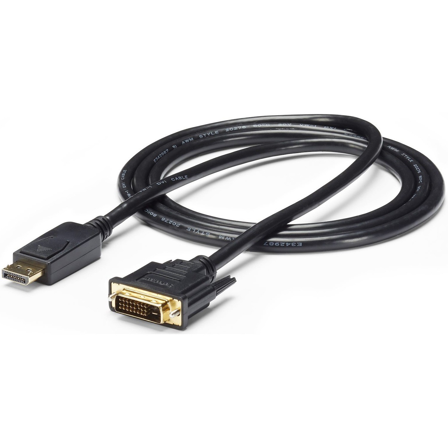StarTech.com 1.8m DisplayPort to DVI Cable, DisplayPort to DVI Adapter Cable, DP to DVI-D Converter, Replacement for DP2DVIMM6