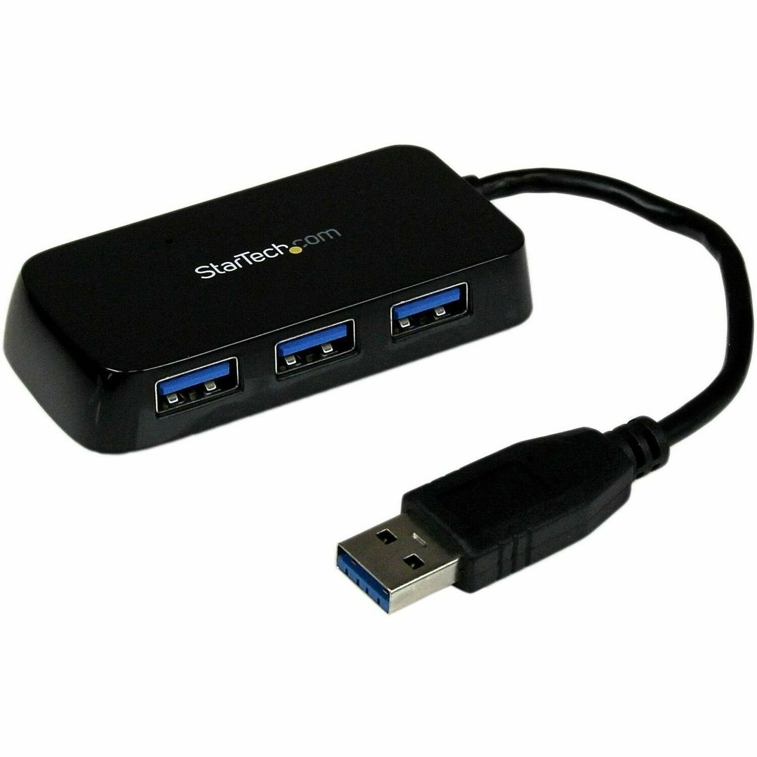 StarTech.com 4 Port USB 3.0 SuperSpeed Mini Hub - Schwarz