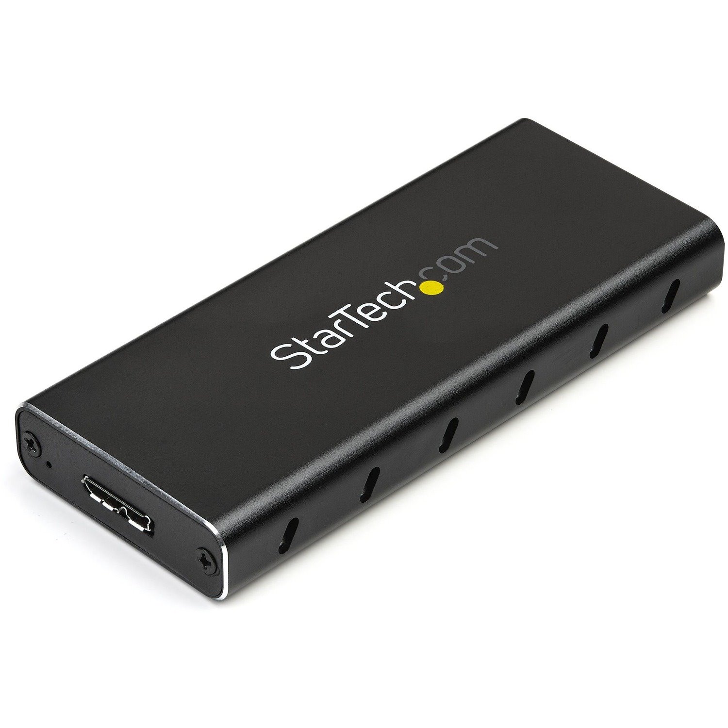 StarTech.com Drive Enclosure SATA/600, M.2 - USB 3.1 Micro-B Host Interface - UASP Support External - Black, Silver - TAA Compliant