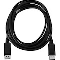 V7 Black Video Cable DisplayPort Male to DisplayPort Male 2m 6.6ft