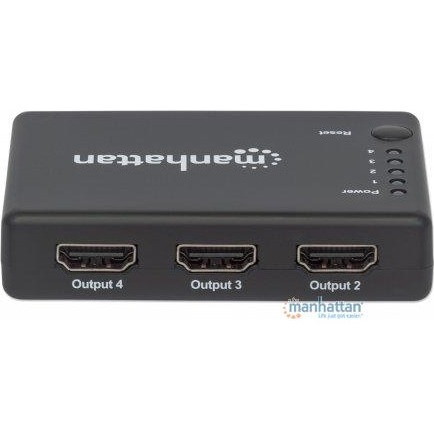 Manhattan 4K Compact 4-Port HDMI Splitter