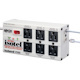 Eaton Tripp Lite Series Isobar 6-Outlet Surge Protector, 6 ft. Cord with Right-Angle Plug, 3300 Joules, Diagnostic LEDs, Tel/Fax/Modem, Metal