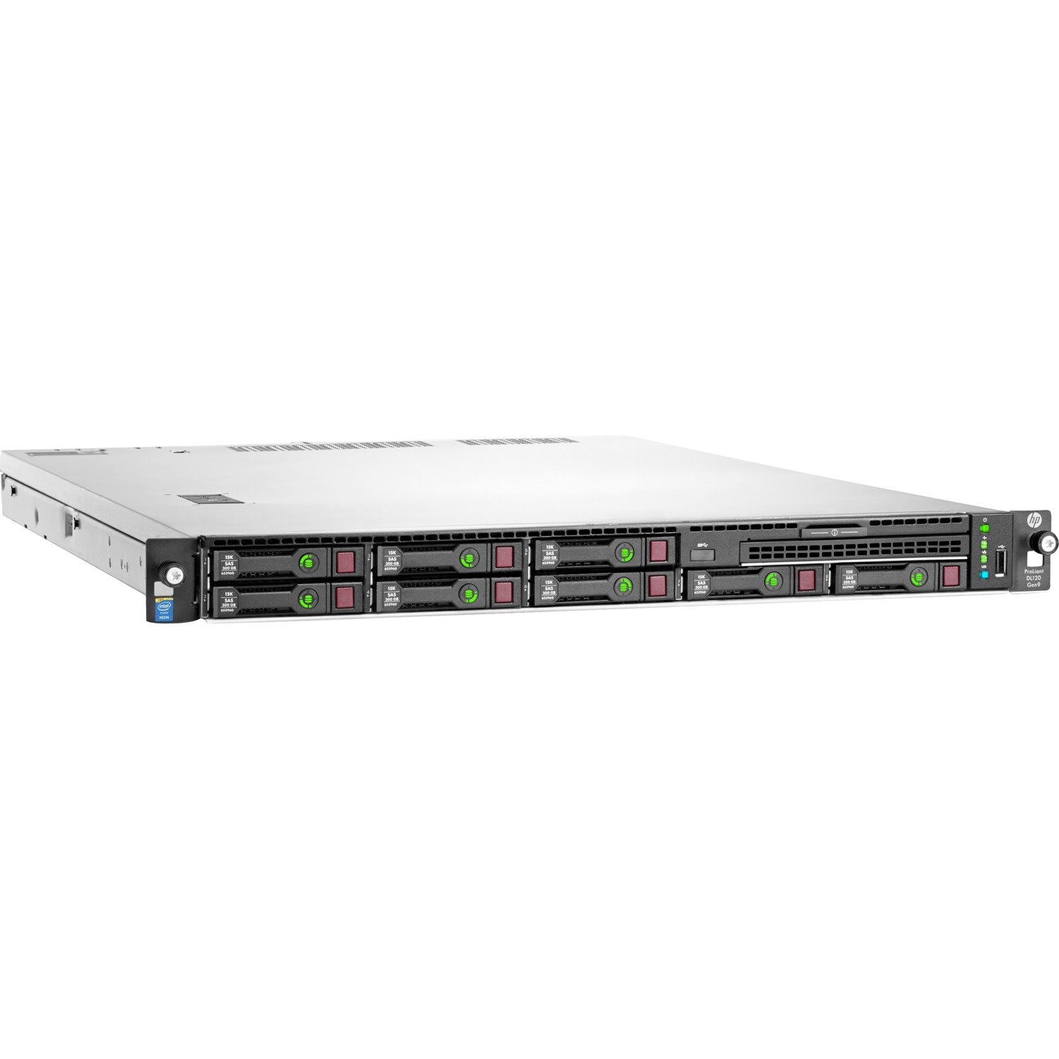 HPE ProLiant DL120 G9 1U Rack Server - 1 Xeon E5-2630 v4 2.20 GHz - 8 GB RAM - Serial Attached SCSI (SAS), Serial ATA Controller